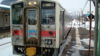 北浜駅付近では流氷も