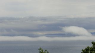 何とか国後島が見えました