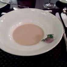 ポタージュ　カプチーノ仕立て