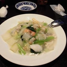 海鮮焼きそば　シンプルな塩味です