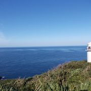 八丈島の北側の展望台