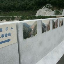ダム堤体上側面