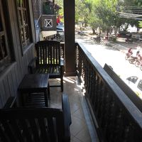 ベランダからメコン川を眺めることができます