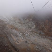 大涌谷を出たあたり