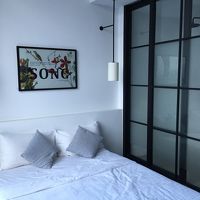 リラックスできる大きなベッド