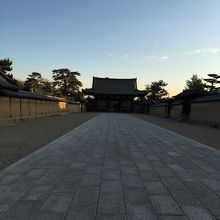 法隆寺参道。