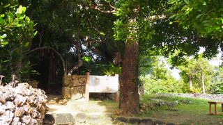 集落の中にある