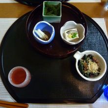 食前酒、珍味、小鉢