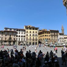 噴水があるシニョリーア広場。