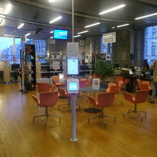 １Fにはインフォメーションもあります（カフェ入口の隣）