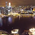 シンガポール中心部を見渡せるホテル屋上