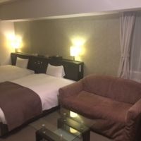 コーナーサイド客室のツインルームです