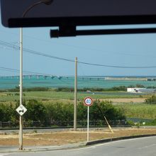 池間大橋の手前の岬です