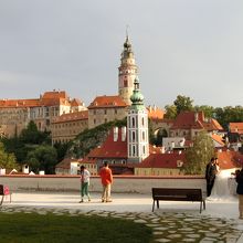 展望所の様子。結婚写真の前撮り中。