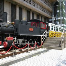日本統治時代に走っていた汽車&客車の展示も有り