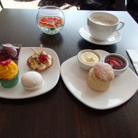 エグゼクティブラウンジでのアフタヌーンティー