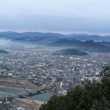 金華山山頂から見た景色。