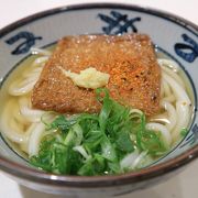 400円で　大判きつねうどん　食う