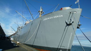 軍艦を間近に見られる公園