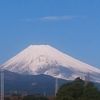 窓から富士山