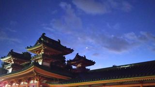 元日夕方の初詣