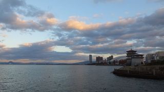 浜大津駅の隣から膳所までの長い公園