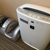 レディースプランには必須の空気清浄器とフットマッサージャー