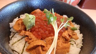 うに・いくら丼、おいしかったですよ！