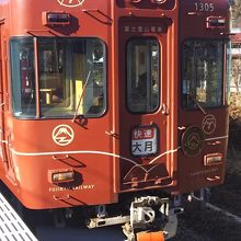 下吉田駅にて。