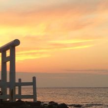 夕焼けとのコラボが素敵すぎ