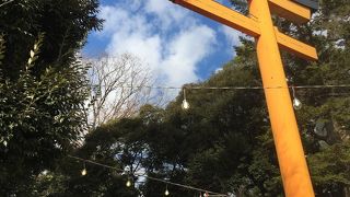 大きく綺麗な神社。