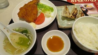 定食を食べました