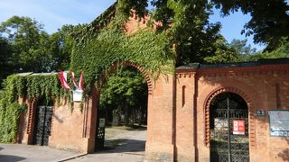 モーツァルトが埋葬されている墓地。