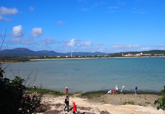 大浜小学校の先にある海岸