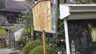 ひなびた里の歴史あるお寺。、