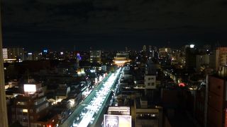 展望ロビーからの夜景を楽しみました
