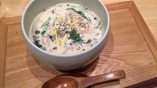 たっぷり木の子のクリーミー豆乳そば ♪