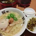 豚骨ベースのラーメン！