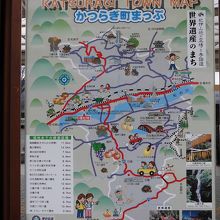 万葉の里にあったマップ