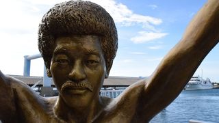 ほとんどの人が同じポーズで記念写真を撮る