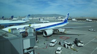 国際線ターミナルは混雑