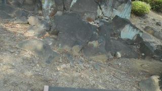 石を切った場所