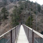 箒川の渓谷美と滝を楽しめる