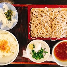 天ぷら蕎麦定食