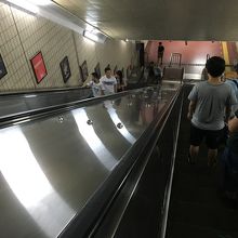 地下鉄は結構深い