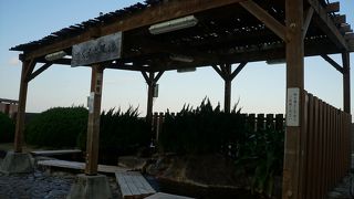 遊歩道がちょうど切れたところ