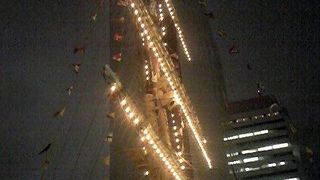 見慣れたライトアップ