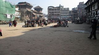 カトマンズの旧市街地の中心になっている宮廷広場です。