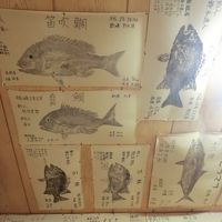 釣り客が多いので、魚拓がいっぱい。