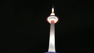 夜の京都タワー。